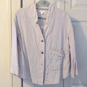 COS linen shirt with wooden buttons